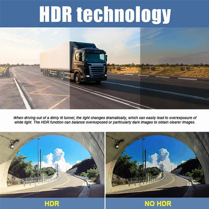 4-Channel Dashcam 360° 1080P HD Car Dash Cam Front Rear Inside Left Right