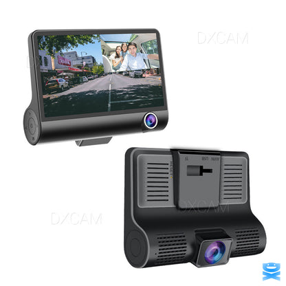 Dual Lens 4-Inch Screen Dash Cam HD 1080P Car DVR Rearview Video Recorder Camera