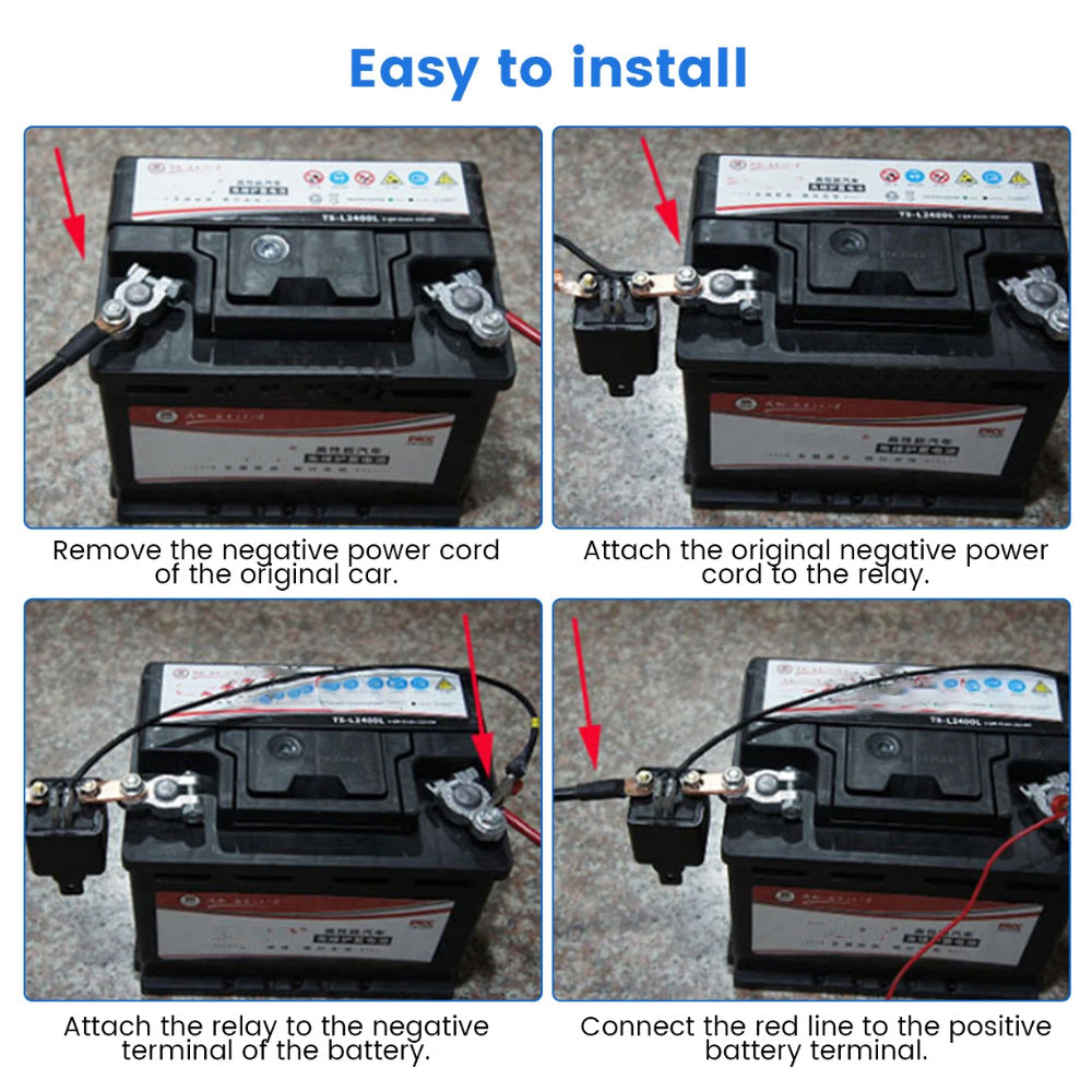 Car Battery Disconnect Switch Remote Control Power Kill Master Isolator Cut Off
