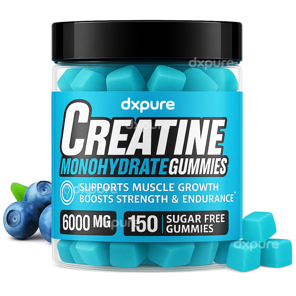 Creatine Gummies - Blueberry Flavor - 150 Gummies