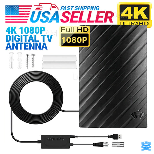 5600 Miles Digital TV Antenna 4K 1080P Long Range HDTV Amplified Outdoor Indoor
