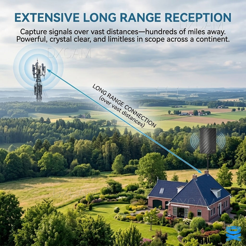 5600 Miles Digital TV Antenna 4K 1080P Long Range HDTV Amplified Outdoor Indoor