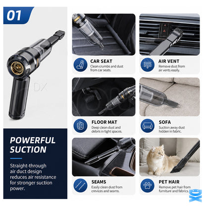 Cordless Handheld Vacuum Cleaner Blower Strong Suction Car & Home Rechargeable