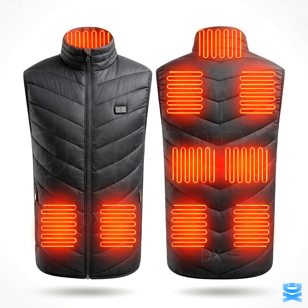 Heated Vest 9 Heating Zones With 10000mAh Battery Pack Electric Heating Vest US