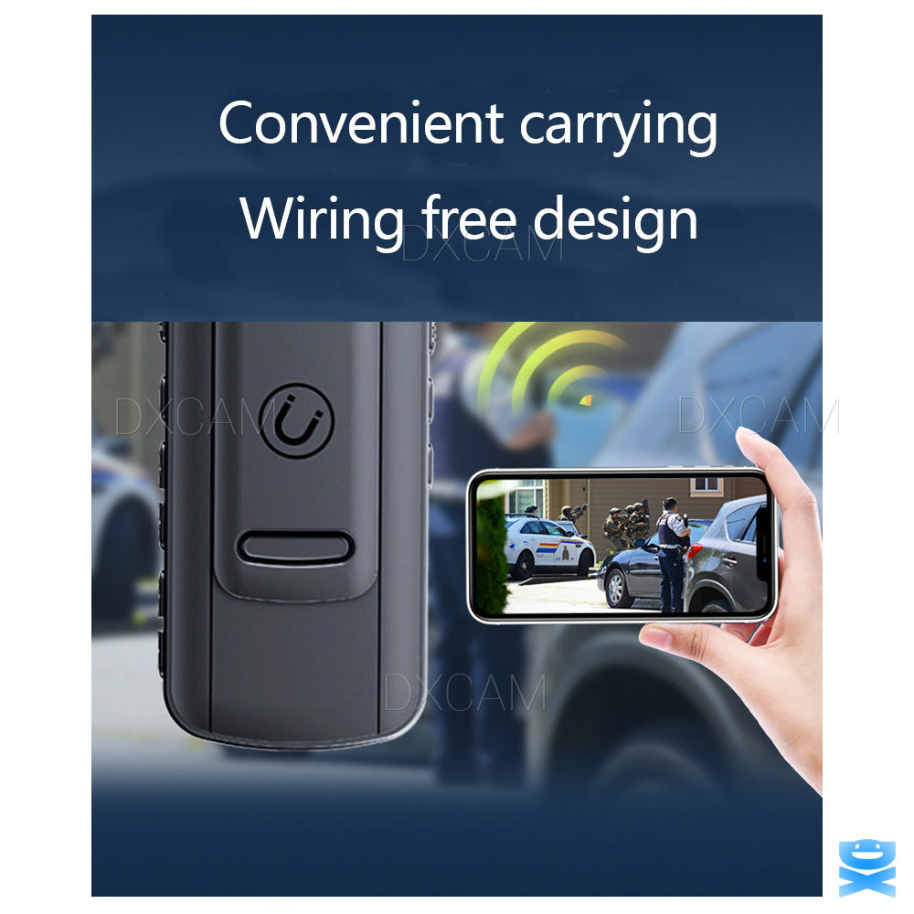 Body Camera HD 1080P 20 Hour Camcorder Mini 180° Video DVR IR Night Cam