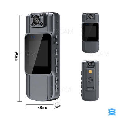 Body Camera HD 1080P 20 Hour Camcorder Mini 180° Video DVR IR Night Cam