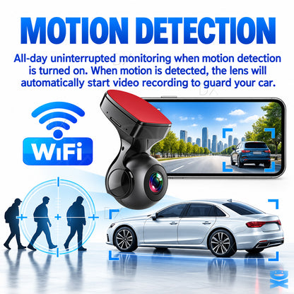 Dash Cam 170° Wifi Recorder Car Camera HD 1080P Car DVR Vehicle Video G-Sensor