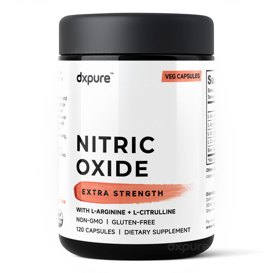 Nitric Oxide Booster Supplement L-Arginine L-Citrulline - 1500mg - 120 Capsules