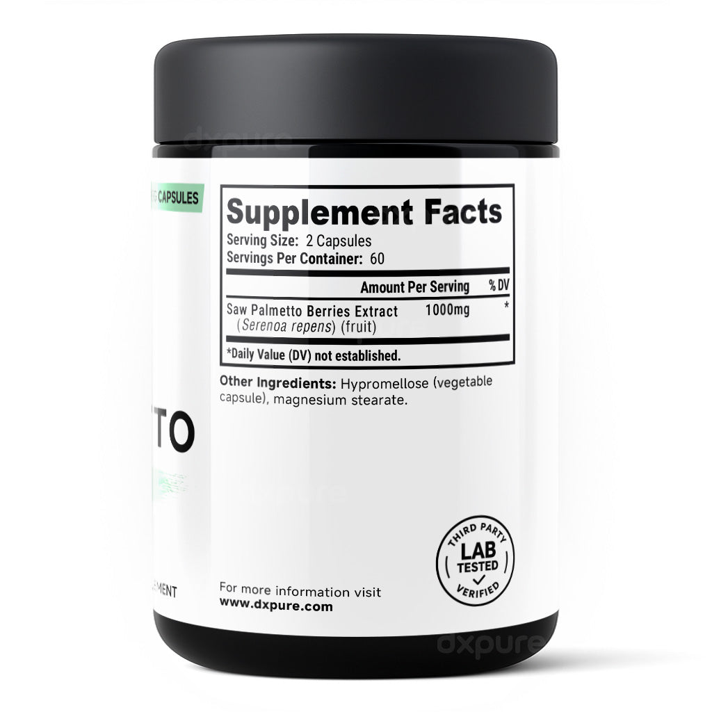 Saw Palmetto Extra Strength Prostate Supplement - 1000mg - 120 Capsules