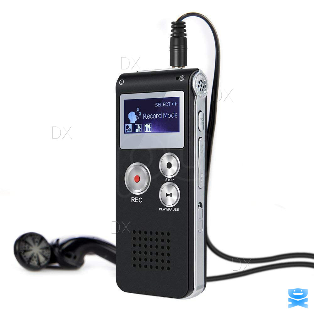 Voice Recorder Digital Dictaphone MP3 WAV Audio Recorder USB MP3 Player Lecture